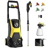 Pressure Washer - 4800PSI 3.2GPM Max Electric Power Washer with 20FT Hose and 35FT Cord, 500ML Foam Cannon 4 Nozzles Power Washer Electric Powered for Car, Driveway, Patio