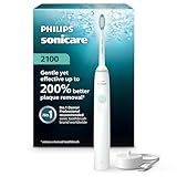 Philips Sonicare 2100 Series Electric Toothbrush - Sonic Toothbrush with Advanced Sonic Technology, Two Intensity Settings, Smartimer & Quadpacer, White, Model HX3661/04