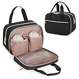 Damero Wearable Breast Pump Bag Compatible with Elvie, Willow and Momcozy Breast Pump, Carrying Case for Hand-Free Wearable Breast Pumps, Pump Parts and More, Black