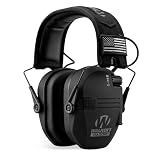 Walker's GWP-RSEMPAT Razor Slim Electronic Muff - Black Patriot