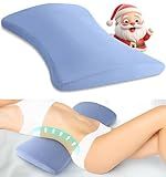 Lumbar Support Pillow for Bed: Memory Foam Lower Back Pain Relief Pillow for Sleeping, Ergonomic Waist Pillow for Side & Back Sleepers, Sciatica & Hip Pain Relief with Wedge Body Positioner Covers