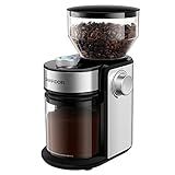 SHARDOR Burr Coffee Bean Grinder Electric, Adjustable Burr Mill with 16 Precise Grind Setting for 2-14 Cup, Silver