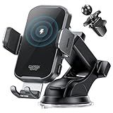 CHGeek Wireless Car Charger Phone Holder Mount, 15W Fast Charging Auto Clamping Phone Holders for Your Car Dashboard Windshield Air Vent Car Accessories for iPhone, Samsung Galaxy, Google Pixel etc