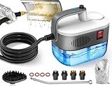Steam Cleaner, 6-Level Adjustable, 10s Heat-Up, 1200ML Large Tank, 2500W Portable Steamer for Cleaning with Multi-Surface Accessories, Handheld Steam Cleaner for Home & Car, Dirt, Grease, Grout,Tile