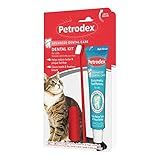 Petrodex Dental Care Kit for Cats, Cat Toothbrush and Toothpaste, Cleans Teeth and Fights Bad Breath, Reduces Plaque Tartar Formation, Malt Flavor, 2.5oz Toothpaste + Toothbrush
