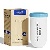 Purewell 7-Stage 7-In Water Filter Replacement for Zero Pitcher, Purewell SF series system, 100Gal Long-Lasting, Certified to Reduce TDS, Total PFAS (Forever Chemicals), Mercury, Chlorine (1 Pack)