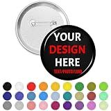Custom Pins Buttons Bulk Design Your Own Text Name Logo Picture 2 inch
