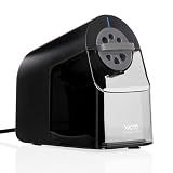X-ACTO Pencil Sharpener, School Pro Electric Sharpener, Black, With Six Size Dial, XL Shavings Bin - Heavy Duty, Classroom Supplies