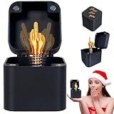 JEANUE Funny Gag Birthday Gifts for Men,White Elephant Gifts for Adults,Prank Box Random Cool Stuff for Brother,Mens Christmas Weird Quirky Gift for Coworkers