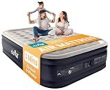 Dr. air Queen Air Mattress with Built-in Pump, 18" Raised Blow Up Mattress, 800 lbs Max Honeycomb Air Bed, 48Hr Leak-Proof Test, 3min Inflatable Mattress for Home, Guests, Camping, Colchones inflables