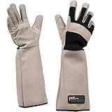 PetFusion Pet Grooming Gloves, Hair Removal and Bathing, Scratch Resistant