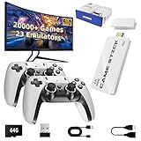 BADGOAL 2025 New Retro Game Console, Nostalgia Gaming Stick, Classic Video Games with 4K HDMI, 20,000+ Games and 23 Emulators, Upgraded Dual 2.4G Wireless Controllers 64GB