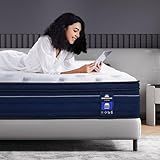 DINBooonLUX California King Size Mattress,14 Inch Gel Memory Foam Hybrid Mattress in a Box,Motion Isolation Individually Wrapped Pocket Coils,Pressure Relief,Back Pain Relief,Breathable,CertiPUR-US
