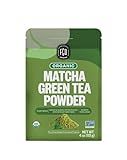 FGO Organic Matcha Green Tea Powder, Japanese Culinary Grade for Cooking, Baking, and Smoothies, 4 Ounce Resealable Bag, Packaging May Vary (Pack of 1)