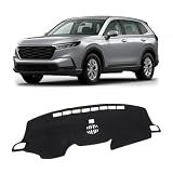 KUST Black Dash Cover for Honda CR-V CRV 2017-2022 Left Hand Driving Non-Slip Dashboard Cover Interior for CR-V CRV Accessories Custom Fit Dash Mat Sunshade Windshield Glare