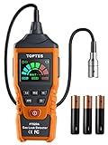PT520A Natural Gas Detector, Gas Leak Detector with 17-Inch Gooseneck, Locating The Source Like Propane, Methane, and Butane for Home and RV (Includes Battery x3) - Orange