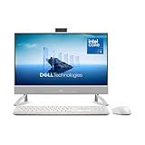 Dell 24 All-in-One Desktop ec24250-23.8-inch FHD Touch Display, Intel Core 5 Processor 120U, Intel Graphics, 16GB DDR5 RAM, 512GB SSD, Windows 11 Home, Onsite Service+6 Months Retail Migrate - White