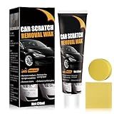 2025 Upgrade Scratch Remover for Vehicles, Car Scratch Repair Paste Car Scratch Remover with Wipe and Sponge, Car Polishing Wax Scratchs Remover Cars Paint Scratchs Repair Kit for Deep Scratches (1)