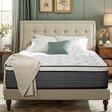 PAMYO Queen Mattress, 12 Inch Pillow Top Hybrid Mattress in a Box Medium Firm Fiberglass-Free, Soft Breathable Pressure Relief Memory Foam Pocket Innerspring Bed, CertiPUR-US Certified