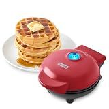 Dash Mini Waffle Maker, 4-Inch Nonstick Cooking Surface, Red