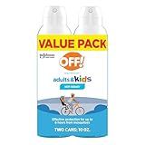 OFF! Insect Repellent Aerosol for Adults & Kids, Fragrance-Free Picaridin Bug Spray for Everyday DEET-Free Protection from Mosquitoes and Ticks, 5 oz, (Pack of 2)