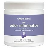 Amazon Basics Gel Odor Eliminator, Activated Charcoal, Lavender Scent, 17 Oz, 1-Pack