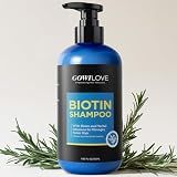 Biotin Shampoo for 3X Faster Hair Growth, 80% Less Hair Loss w/Thuja Extract, Deep Nourishing Hair Care w/Batana Noni Fruit Oil for Softer Shiner Hair,Dandruff Rosemary Shampoo for Men Women,11.83oz