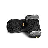 Ruffwear, Grip Trex Dog Shoes, Non-Slip Boots for Hot Pavement & Snow, Weatherproof Paw Protection with Breathable Mesh, Rugged Sole for Hiking, Obsidian Black, 2.75"