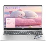 HP 15.6" FHD Laptop 2026 Edition with Copilot AI, 8GB RAM, 256GB SSD, Intel Processor, Long Battery Life, Lightweight 3.64 lbs, Microsoft 365, Windows 11 for Students & Office, with 5 in 1 hub