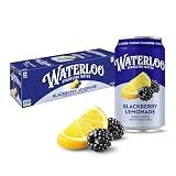 Waterloo Sparkling Water, Blackberry Lemonade, 12 Fl Oz Cans (Pack of 12)