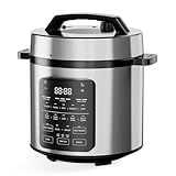 DUMOS 12-in-1 Electric Pressure Cooker 6 QT Stainless Steel Multi Cooker Electric for Pressure, Rice, Steamer, Yogurt Maker, Slow Cook,Meat Stew, Cake, Porridge, Multigrain, Sliver