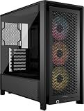 CORSAIR 4000D RS ARGB Frame Customizable Mid-Tower PC Case – Black