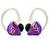 YINYOO KZ-ZST Colorful Hybrid Banlance Armature with Dynamic Ear Earphone 1BA+1DD HiFi Headset KZ in Ear Monitor Headphone Wired Earbuds IEM Earphone Gaming Ear Buds (Colorful/zst Without Microphone)
