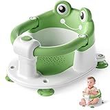 Baby Bath Seat for Babies 6 Months & up Non-Slip Toddler Bath Seats for Sitting Up Infant Bathtub Chair with Suction Cups and Soft Cushion for Baby Shower Tub Seat