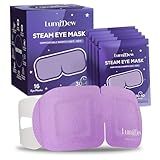 LumiDew Steam Eye Mask, Self Heating Heated Eye Mask for Sleep, Warm Compress for Eyes, Moist Heat for Dry Eye Relief, Stye Eye Treatment, Spa, Travel Essentials, Unscented 16 Pack