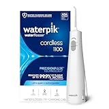 Waterpik Cordless 1100 Rechargeable Portable Water Flosser for Teeth Cleaning and Flossing, Travel, Braces Care, Healthier Gums, Waterproof for Shower, ADA Accepted, WF-30CD White, Packaging May Vary