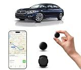 GPS Tracker for Vehicles – No SIM Required, Hidden Magnetic Car Tracker, Real-Time GPS Tracking for Kids, Car, Pets, No Monthly Fee, Works with Apple Find My, 2026 Upgraded (Black)