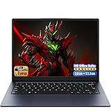 AE86 14.1" Laptop with 2K Screen, 16GB RAM, 512GB SSD, Core Processor, BT5.0 Wi-Fi 5, USB A, Type-C, HDMl, Ultra-Thin and Light Notebook for Business Students