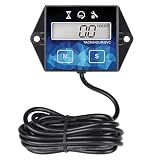 Runleader RL-HM011F Digital Hour Meter, Small Engine Tachometer