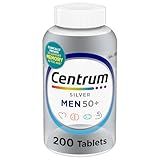 Centrum Silver Men's 50+ Multivitamin with Vitamin D3, B-Vitamins, Zinc for Memory and Cognition - 200 Tablets