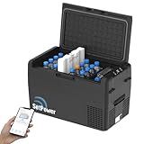 Setpower RF25 12V Refrigerator 27 Quart Portable Electric Cooler for Vehicles Car Freezer With 12/24V DC Car Refrigerator 12V Portable Fridge for Car Camping Truck Van RV SUV Road Trip Travel