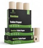 Bamboo Story, Bamboo Toilet Paper Unbleached, 12 Rolls, 3 Ply and 300 Sheets Bamboo Toilet Tissue - FSC Certified, Biodegradable, Chemical Free, Plastic Free, BPA Free, Septic Safe Toilet Paper