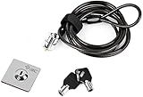 I3C Laptop Cable Lock, Hardware Security Cable Lock with Keys, Anti Theft Combination Lock for Laptop Monitor Compatible with Tablet Surface Projector and Other Electronic Devices