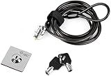 I3C Laptop Cable Lock, Hardware Security Cable Lock with Keys, Anti Theft Combination Lock Compatible with Laptop Monitor Tablet Surface Projector and Other Electronic Devices (1 Pack)