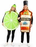 Yeenuo Tequila and Lime Couples Halloween Costumes 3PCS Funny Adult Set