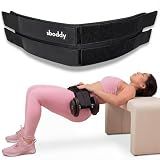 Sboddy Hip Thrust Belt for Dumbbells Heavy, Kettlebells & Plates | Dual-Strap Glute Workout Belt - Up to 400 lbs Booty Builder Equipment for Women & Home Gym