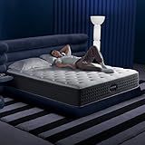COMFBOX Hybrid Mattress - Queen Mattress - Contouring Memory Foam & Innerspring Coils - Cooling Top Layer - Pressure-Relief -365-Night Trial (Queen, Medium Firm, 12, Inches)