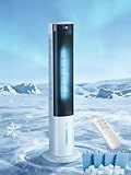 MEPTY Evaporative Air Cooler, 40" Windowless Portable Air Conditioners with 24H Timer, Cooling Fans that Blow Cold Air, 3 Speeds, 4 Modes, Remote,120°Oscillation, Swamp Cooler for Indoor Room Bedroom