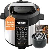 Cosori Pressure Cooker 6QT, 9-in-1, Ceramic Coating Pot, 12 Safety Features