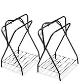 HDYEGY 2 Pack Saddle Rack Portable Folding Horse Saddle Stand for English and Western Saddles,28" L x 19" W x 37.5" H